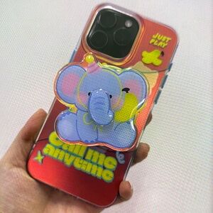 Elephant Design Red Phone Case